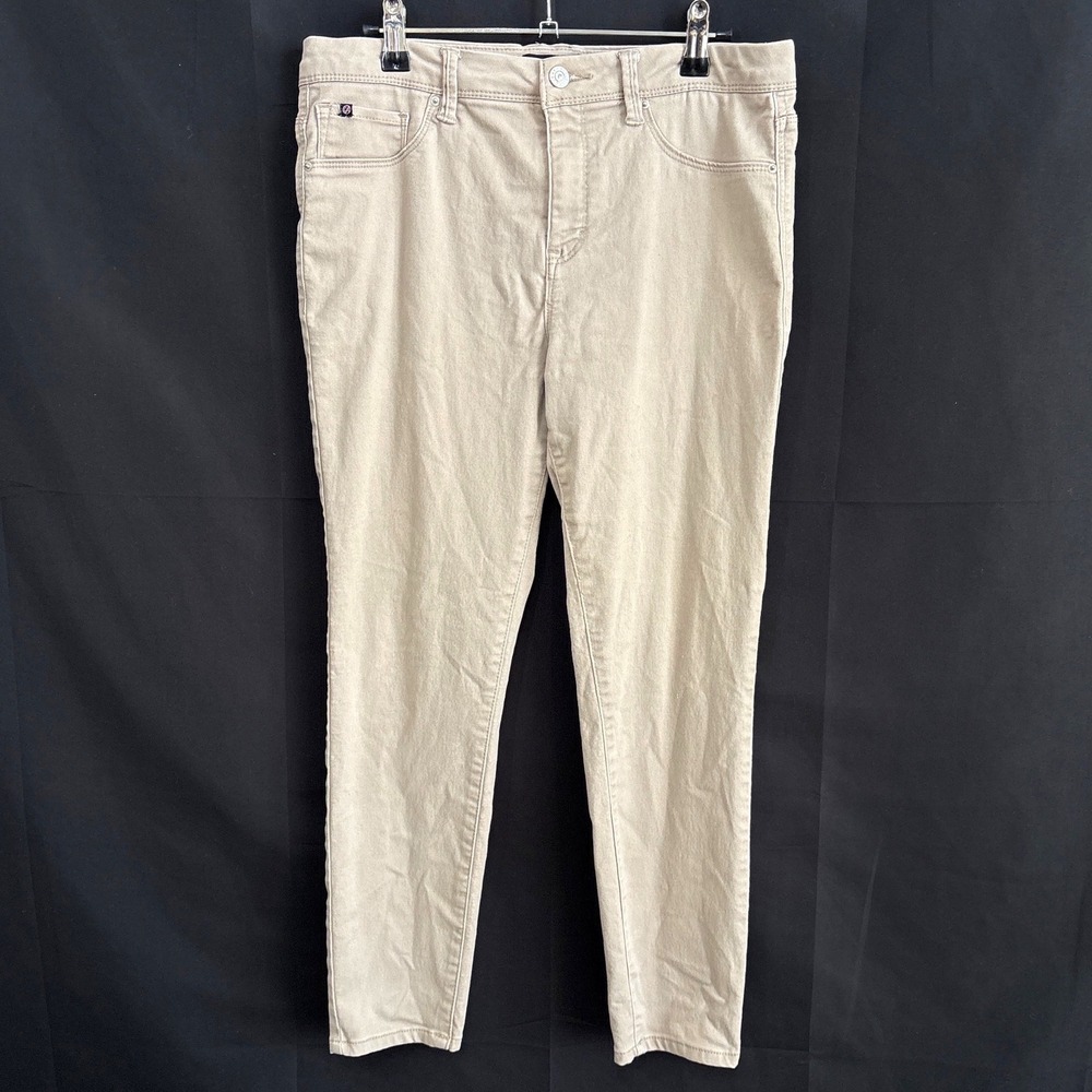 Curve Appeal Minimalist Jegging Tan Khaki Mid Rise Stretch Pants‎ Size 10/30